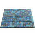 China supply products bule mixed Hot - melt mosaic swimming pool floor tile